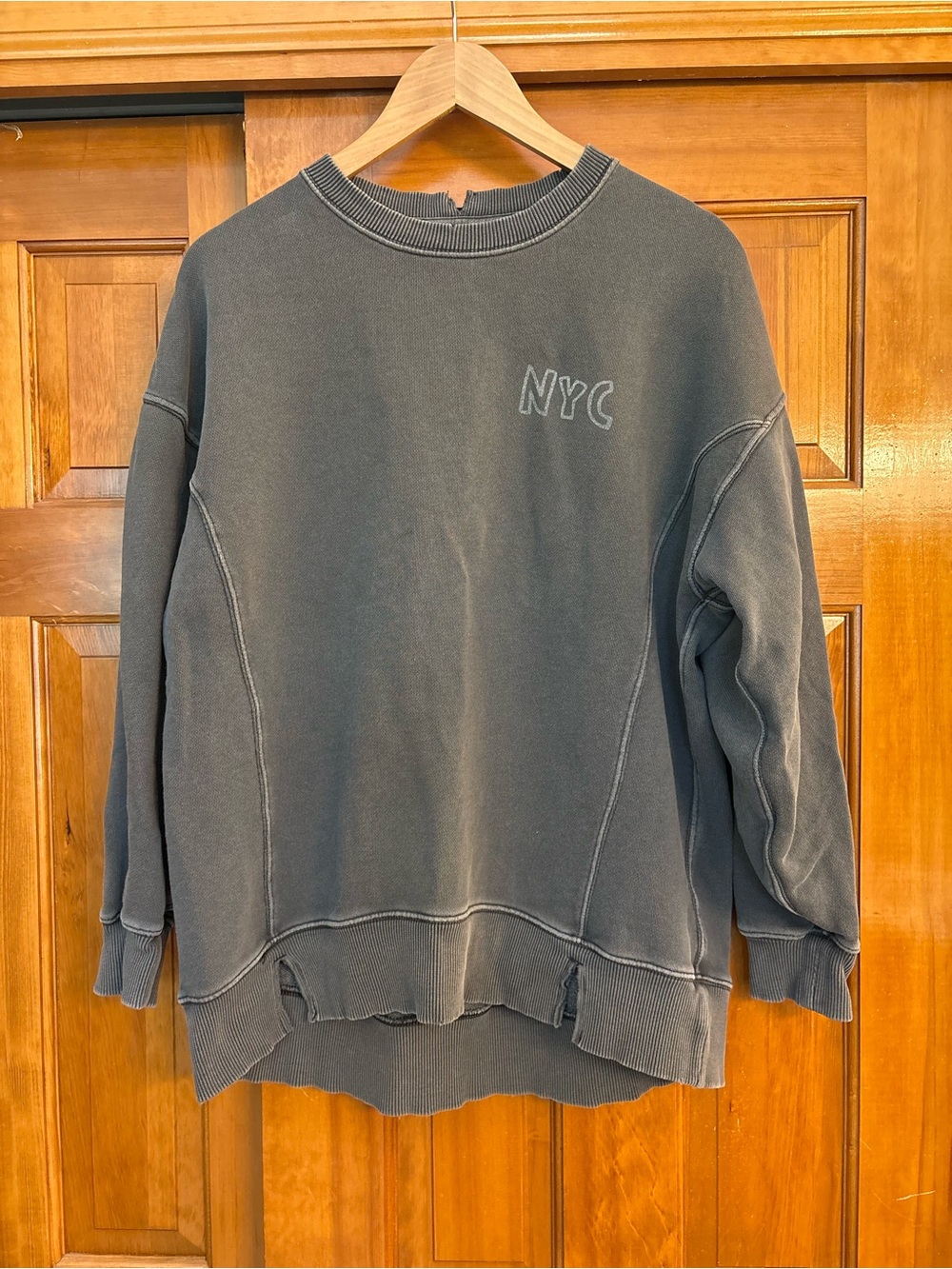 Aerie‎ The Chill Keith Haring Sweatshirt Gray Oversized Crewneck Size Small